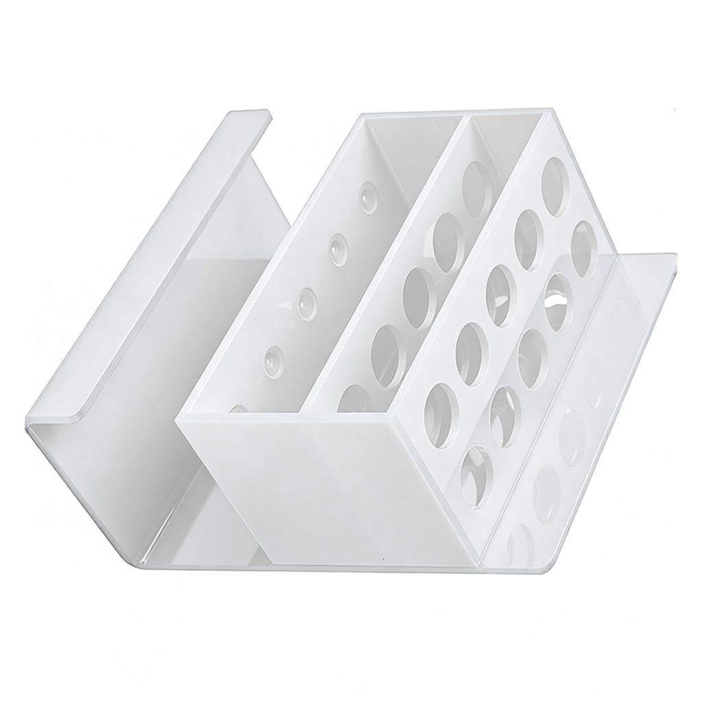 Giaone Wall Mounted Acrylic Marker Holder with 10 Slots Sticky Pen Storage Stand Whiteboard Supply Organizers