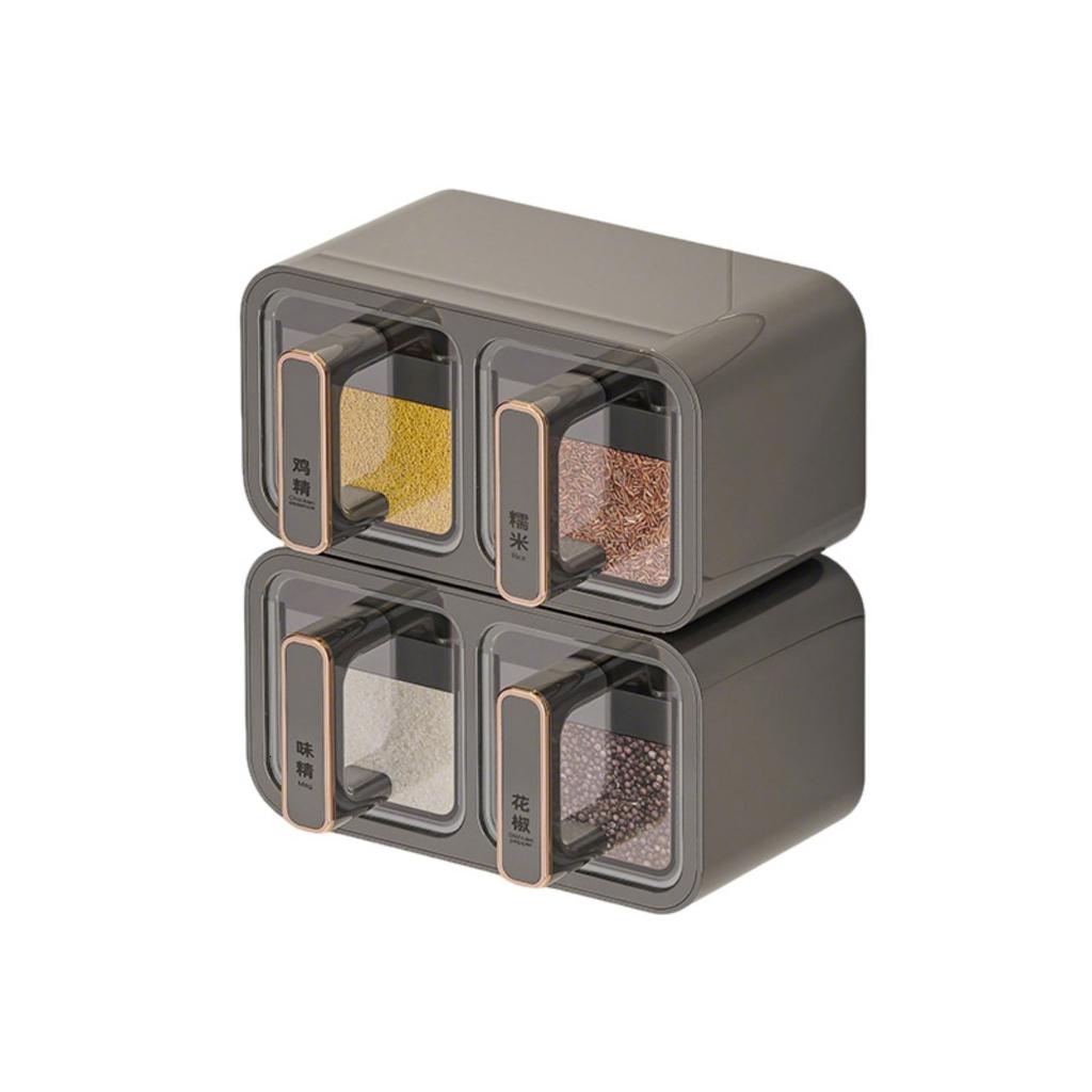 Spoon Compartment Giaone Wall Mounted Spices Rack Set Includes Spoons Multi Compartments ...