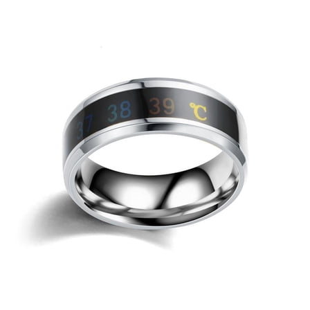 Stainless Steel Temperature Sensitive Ring for Couples and Health Enthusiasts