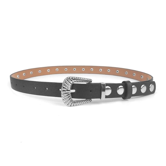 Giaone Wear-resistant Waist Belts with Pin Buckle Harajuku Style PU Waistband