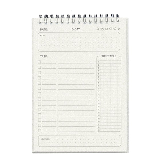 Giaone Weekly Planner Notebook Academic Planner 160 Page Double-sided Writable