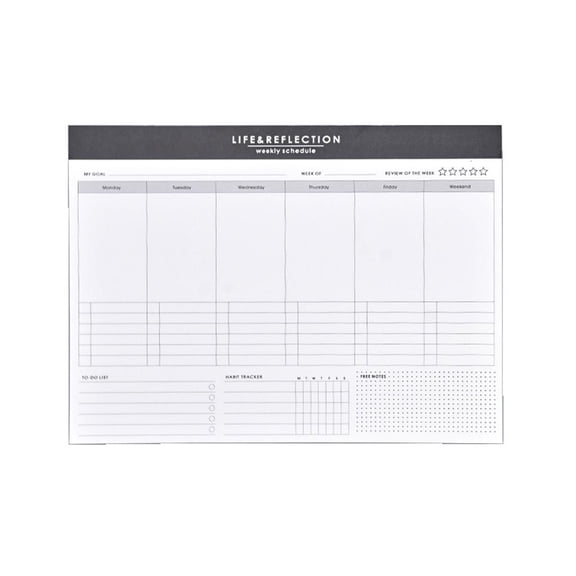 Giaone Weekly Planner Notepad Undated Planner Sheets Planner Desk Planner to Do List