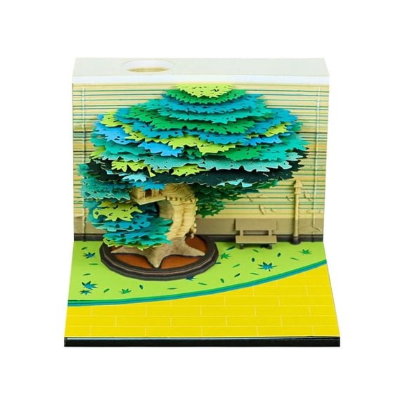 Giaone Weekly Planner With 3D Paper Craft Spring Landscape For Office Organization