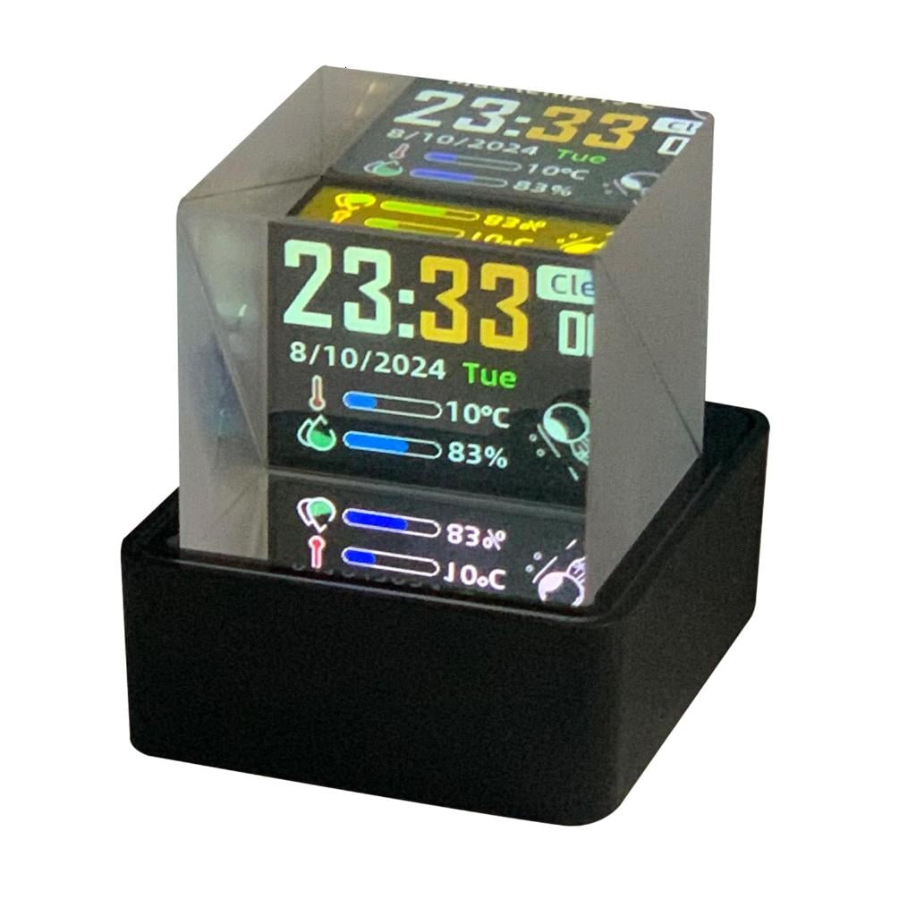 Giaone WiFi Weather Stations Clock Digital Clock with Temperature Humidity