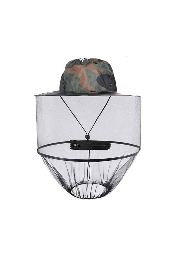 Wide Brims Insectproof Mesh Hat Multiple Camouflage Color AntiMosquito Sun Hat