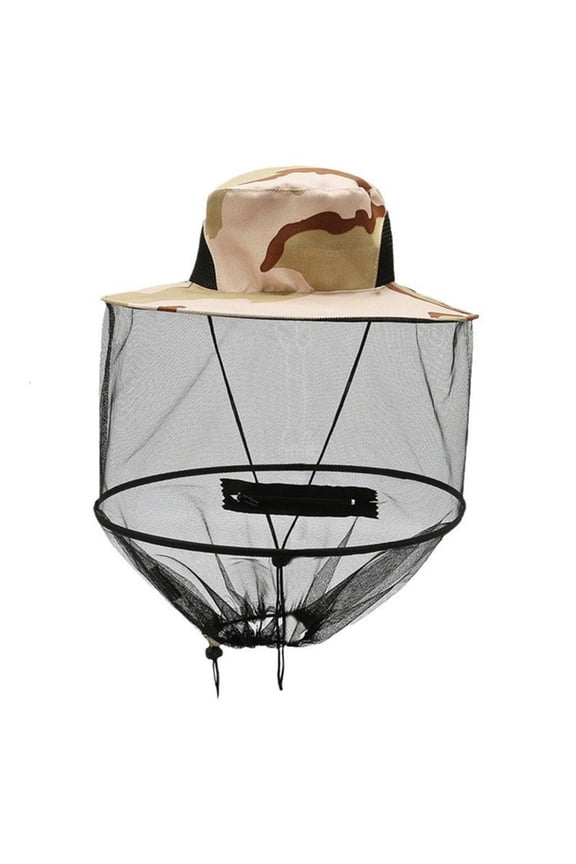 Wide Brims Insectproof Mesh Hat Multiple Camouflage Color AntiMosquito Sun Hat