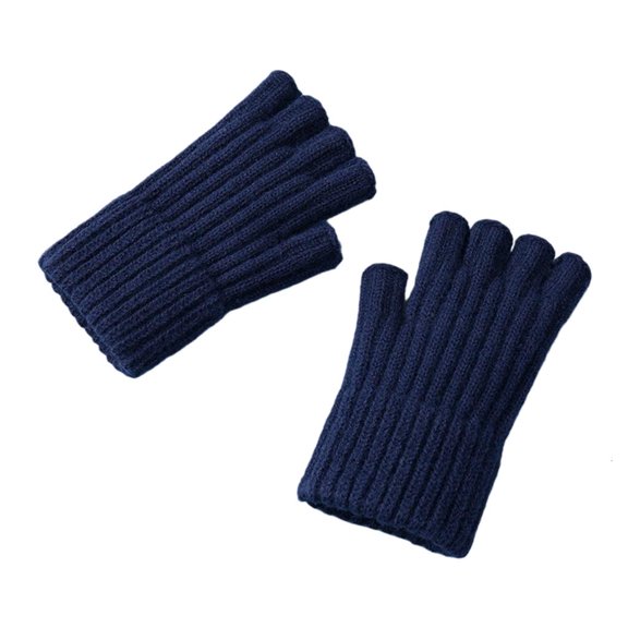 Giaone Winter Cycling Gloves Half Finger Design For Men Outdoor Sports Warmth
