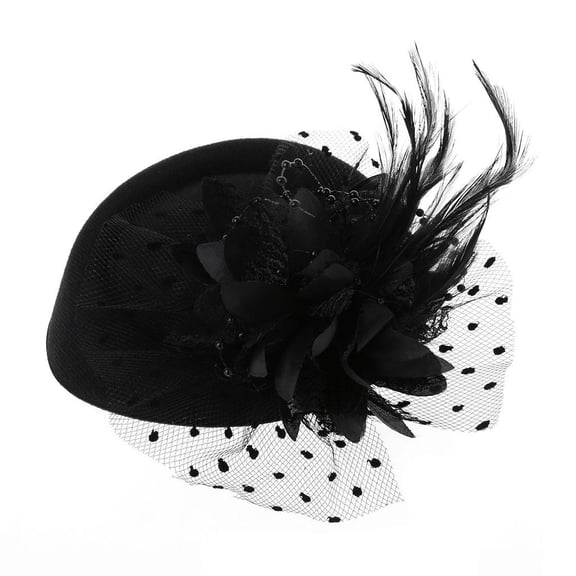 Giaone Women Fascinator Hat 20s 50s Pillbox Hat Wedding Teas Party Mesh Veil