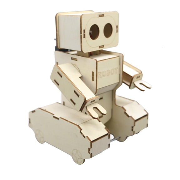 Giaone Wooden Programmable Educational Robot With Sound Sensors Voice Controlled