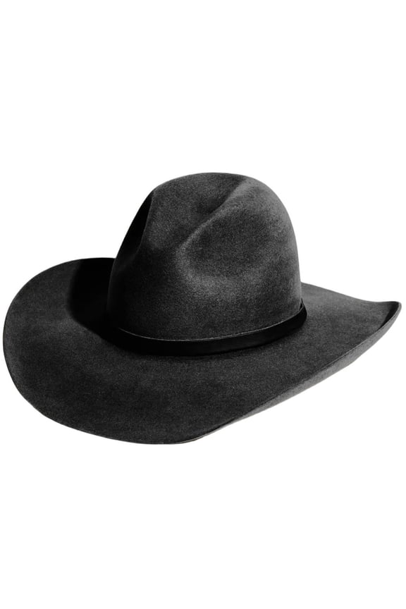 Wool Homburg Top Hat Western Porkpie Hat for Dinner Outdoor Casual Wear