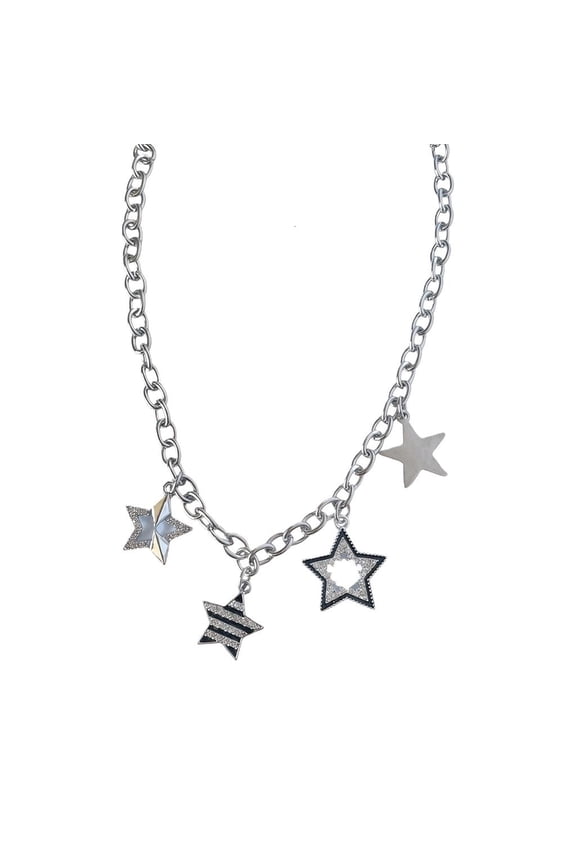 Worthy Star Shaped Necklace Includes Velvety Pouches Black White For Special Occasions Birthdays