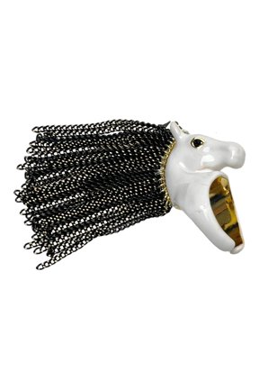 Zebras Inspired Adjustable Rings With Elegant Tassels Accent Suitable For Teens And Adults