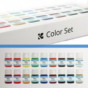 Giardini Basic Italian Leather Edge Paint, Color Set, 18 Colors, 30ml Bottles