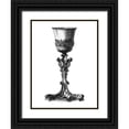 thumbnail image 1 of Giardini, Giovanni 19x24 Black Ornate Wood Framed with Double Matting Museum Art Print Titled - Black and White Goblet IV, 1 of 4