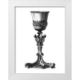 thumbnail image 1 of Giardini, Giovanni 19x24 White Modern Wood Framed Museum Art Print Titled - Black and White Goblet IV, 1 of 4
