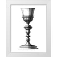 thumbnail image 1 of Giardini, Giovanni 19x24 White Modern Wood Framed Museum Art Print Titled - Black and White Goblet I, 1 of 4