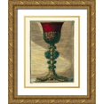 thumbnail image 1 of Giardini, Giovanni 25x32 Gold Ornate Wood Framed with Double Matting Museum Art Print Titled - Red Goblet I, 1 of 4