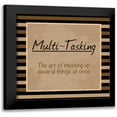 thumbnail image 1 of Gibbons, Lauren 12x12 Black Modern Framed Museum Art Print Titled - Multi Tasking, 1 of 5