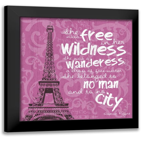 Gibbons, Lauren 12x12 Black Modern Framed Museum Art Print Titled - Paris City