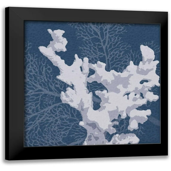 Gibbons, Lauren 12x12 Black Modern Framed Museum Art Print Titled - Sea Coral 2