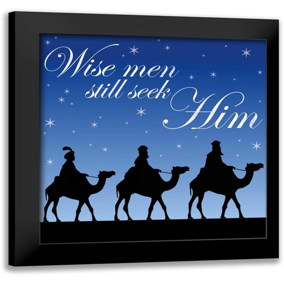 Gibbons, Lauren 12x12 Black Modern Framed Museum Art Print Titled - Wise Men