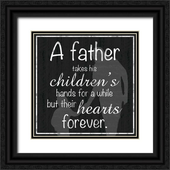 Gibbons, Lauren 12x12 Black Ornate Wood Framed with Double Matting Museum Art Print Titled - Father Heart 2