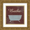 thumbnail image 1 of Gibbons, Lauren 12x12 Gold Ornate Wood Framed with Double Matting Museum Art Print Titled - Bathe, 1 of 4