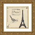 thumbnail image 1 of Gibbons, Lauren 12x12 Gold Ornate Wood Framed with Double Matting Museum Art Print Titled - Paris b, 1 of 4