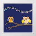 thumbnail image 1 of Gibbons, Lauren 12x12 White Modern Wood Framed Museum Art Print Titled - Owls of Color 1, 1 of 4