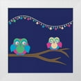 thumbnail image 1 of Gibbons, Lauren 12x12 White Modern Wood Framed Museum Art Print Titled - Owls of Color 2, 1 of 4