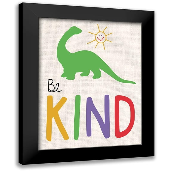 Gibbons, Lauren 12x14 Black Modern Framed Museum Art Print Titled - Be Kind