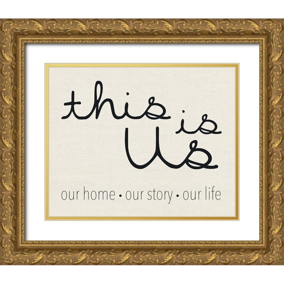 Gibbons, Lauren 14x12 Gold Ornate Wood Framed with Double Matting Museum Art Print Titled - This Is Us