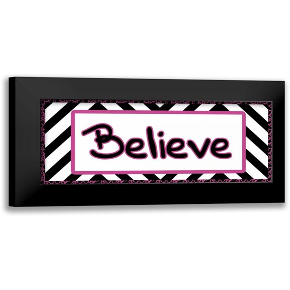 Gibbons, Lauren 14x8 Black Modern Framed Museum Art Print Titled - Tween Believe