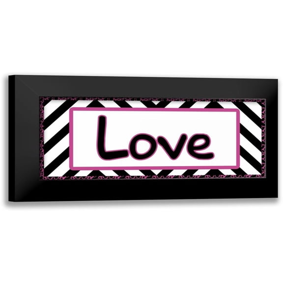 Gibbons, Lauren 14x8 Black Modern Framed Museum Art Print Titled - Tween Love