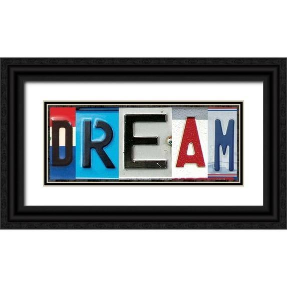 Gibbons, Lauren 14x8 Black Ornate Wood Framed with Double Matting Museum Art Print Titled - Dream License
