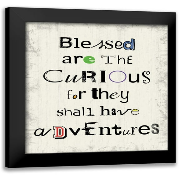 Gibbons, Lauren 15x15 Black Modern Framed Museum Art Print Titled - Have Adventures