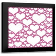 thumbnail image 1 of Gibbons, Lauren 15x15 Black Modern Framed Museum Art Print Titled - Pink Heart Storm, 1 of 5