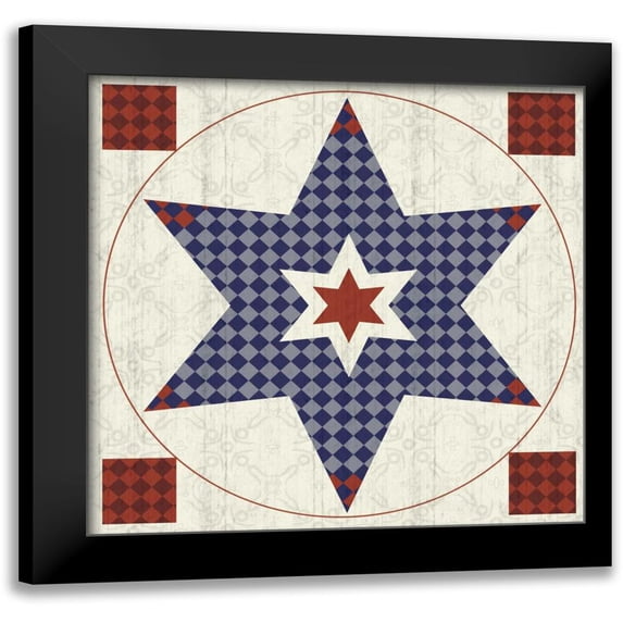 Gibbons, Lauren 15x15 Black Modern Framed Museum Art Print Titled - Star