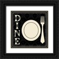 thumbnail image 1 of Gibbons, Lauren 15x15 Black Ornate Wood Framed with Double Matting Museum Art Print Titled - Dine Fork, 1 of 4