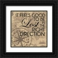 thumbnail image 1 of Gibbons, Lauren 15x15 Black Ornate Wood Framed with Double Matting Museum Art Print Titled - Right Direction, 1 of 4