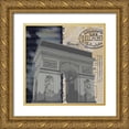 thumbnail image 1 of Gibbons, Lauren 15x15 Gold Ornate Wood Framed with Double Matting Museum Art Print Titled - Arc Collage, 1 of 4
