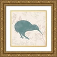 thumbnail image 1 of Gibbons, Lauren 15x15 Gold Ornate Wood Framed with Double Matting Museum Art Print Titled - Kiwi Bird 2, 1 of 4