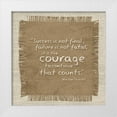 thumbnail image 1 of Gibbons, Lauren 15x15 White Modern Wood Framed Museum Art Print Titled - Burlap Courage, 1 of 4