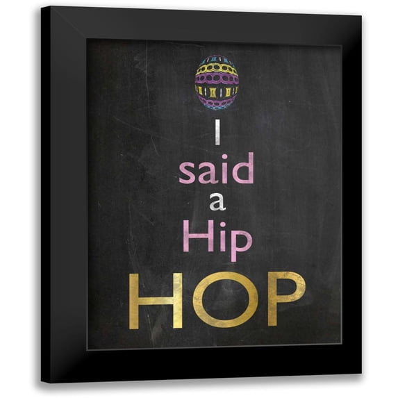 Gibbons, Lauren 15x18 Black Modern Framed Museum Art Print Titled - Easter Chalk Hip Hop
