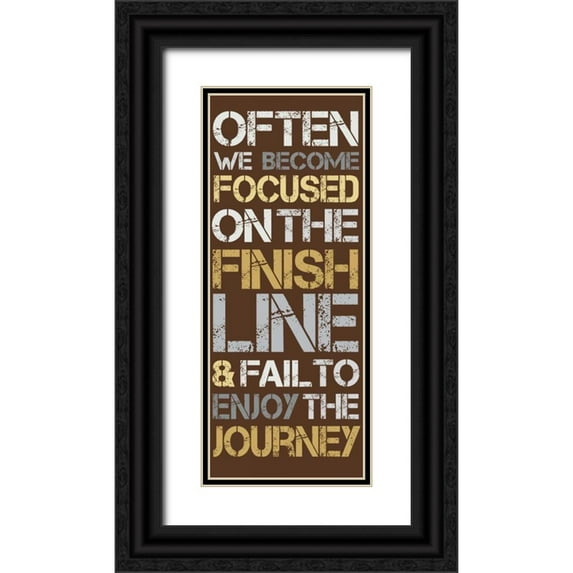 Gibbons, Lauren 15x32 Black Ornate Wood Framed with Double Matting Museum Art Print Titled - Journey