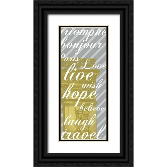 Gibbons, Lauren 15x32 Black Ornate Wood Framed with Double Matting Museum Art Print Titled - Triomphe
