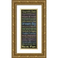 thumbnail image 1 of Gibbons, Lauren 15x32 Gold Ornate Wood Framed with Double Matting Museum Art Print Titled - Playroom Rules Chalk, 1 of 4