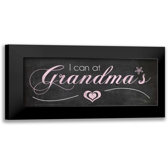 Gibbons, Lauren 18x10 Black Modern Framed Museum Art Print Titled - Can At Grandma