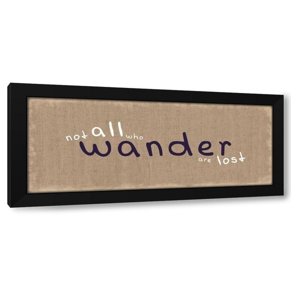 Lauren Gibbons 18x10 Black Modern Wood Framed Wall Art Titled - Wander