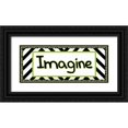 thumbnail image 1 of Gibbons, Lauren 18x10 Black Ornate Wood Framed with Double Matting Museum Art Print Titled - Tween Imagine Green, 1 of 4